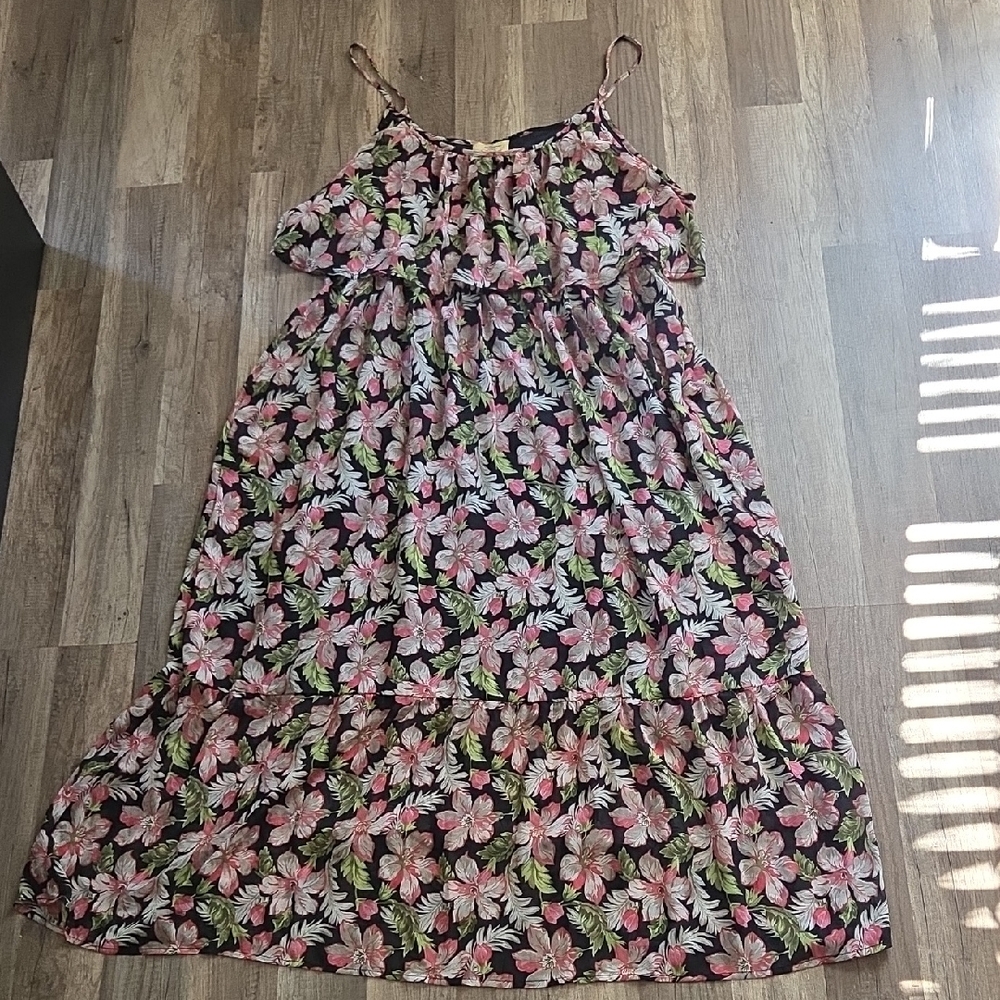Floral Flowy Ruffled Maxi Dress